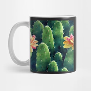 Watercolor cactus plant cactus pattern Mug